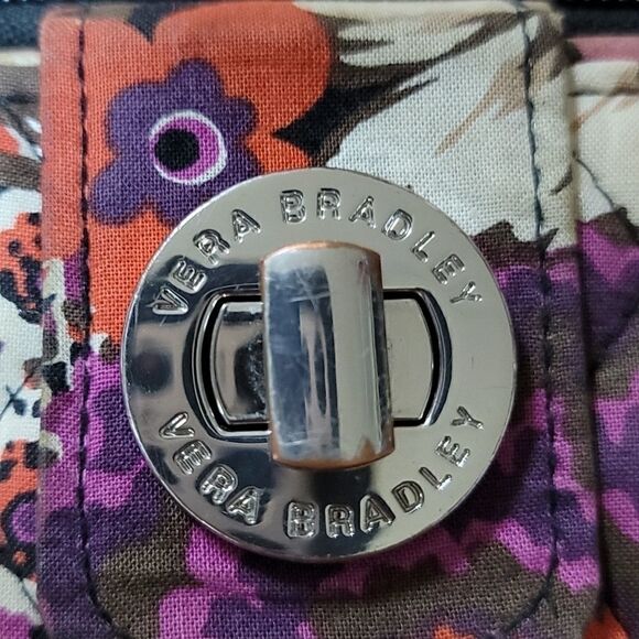 VERA BRADLEY ROSEWOOD TURN LOCK WALLET (RETIRED) - Picture 9 of 9